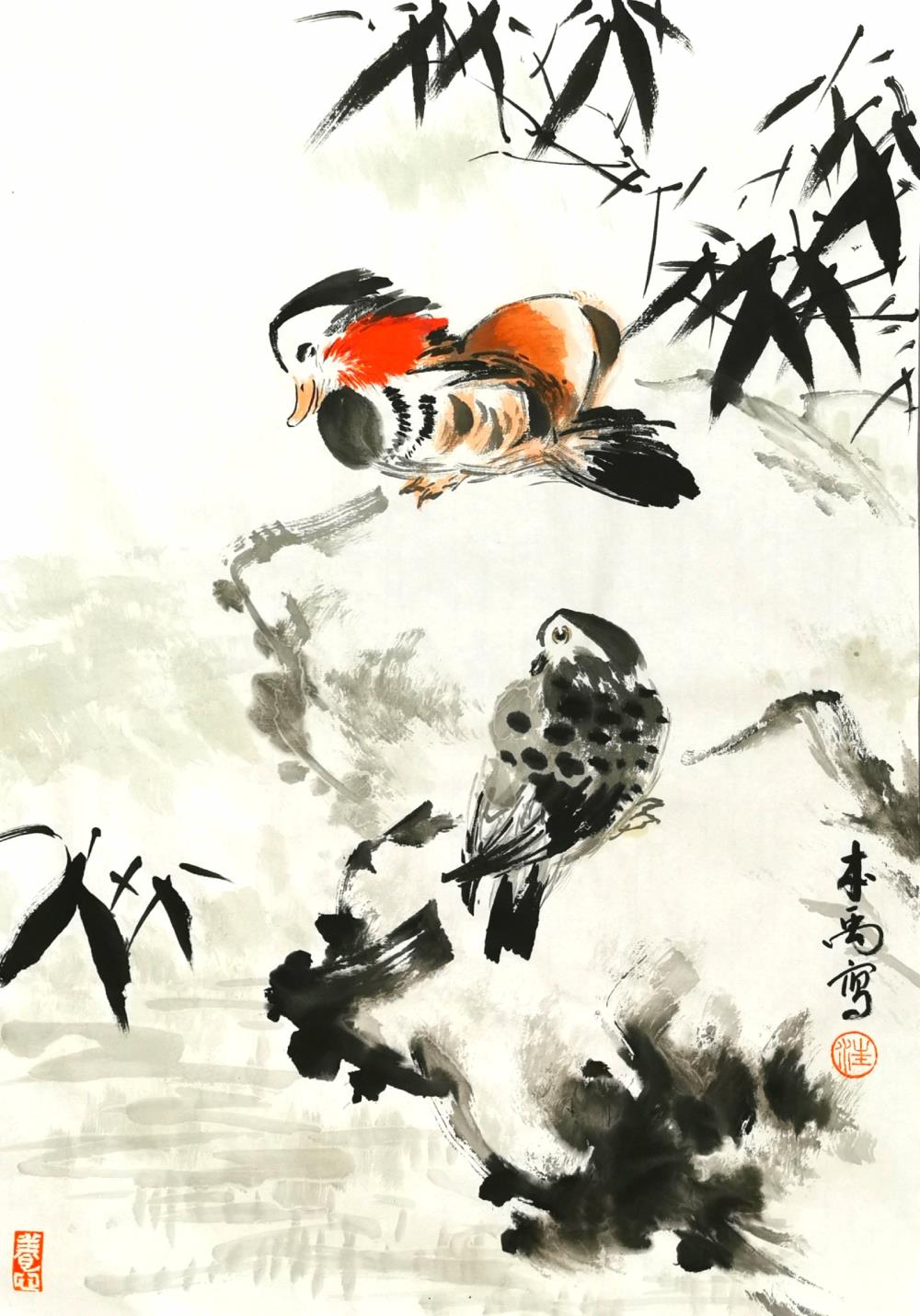 《湖边小景》